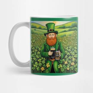 Folk Art Leprechaun Mug